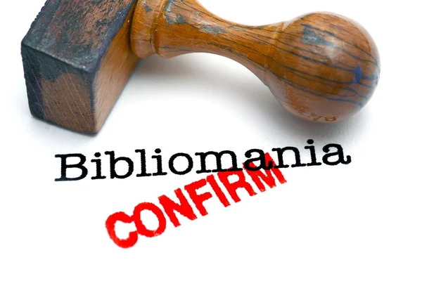 Bibliomania confermare — Foto Stock