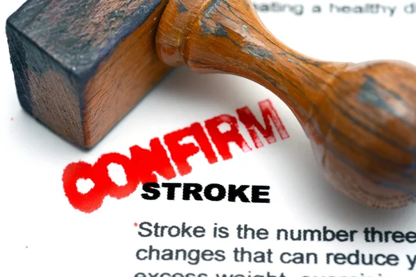 Stroke confirm — Stock Photo, Image