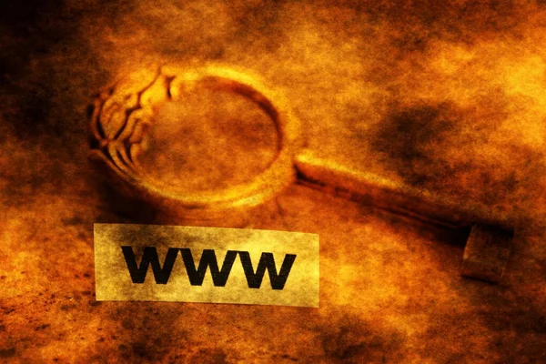 Wourld 와이드 웹은 열쇠 이다 — 스톡 사진