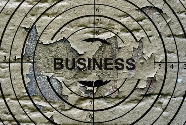 Business grunge target — Stock Photo, Image