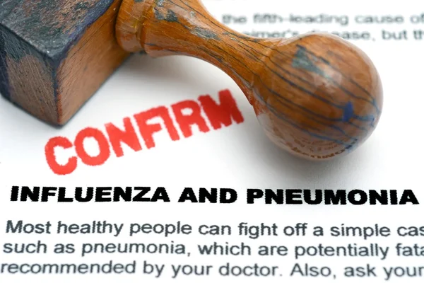 Influenza and pneumonia — Stock Photo, Image