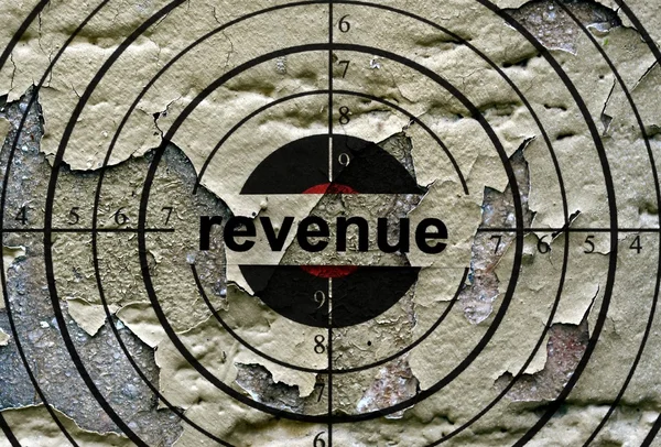 Revenue grunge  target — Stock Photo, Image