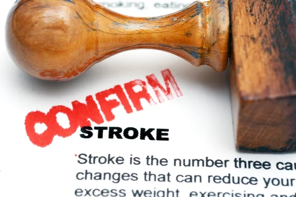 Stroke confirm — Stock Photo, Image