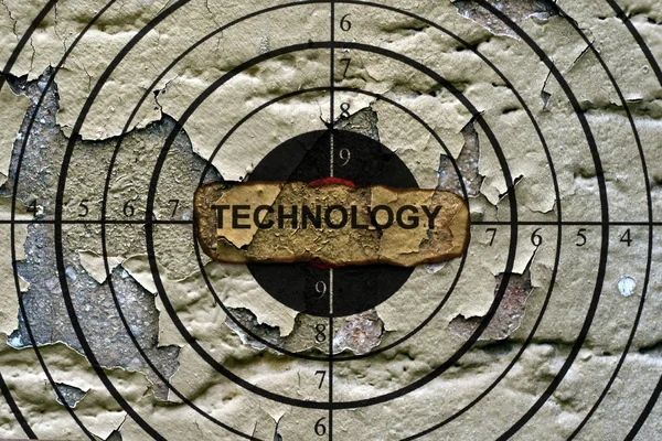 Technology target grunge concept — Stock Photo, Image