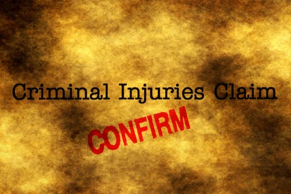 Criminal injury claim — Stock Photo, Image