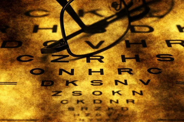 Concept de grunge Eye Chart — Photo