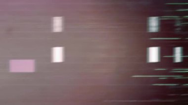 Gerçek Glitch Statik TV Gürültüsü Geçişi