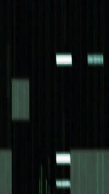 Gerçek Glitch Statik TV Gürültüsü Dikey Geçiş videosu