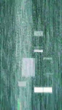 Gerçek Glitch Statik TV Gürültüsü Dikey Geçiş videosu