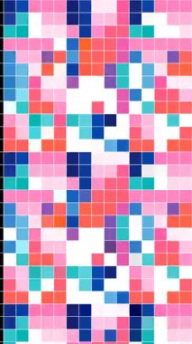 Çok Renkli Taşıma Pikselleri dikey videosuyla Canlı Soyut Geometrik Desen