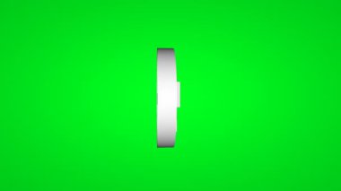 Şehirdeki en iyi yemek yeşil ekranda 3D düğme