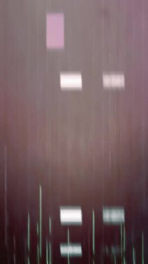 Gerçek Glitch Statik TV Gürültüsü Dikey Geçiş videosu