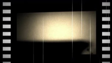 Parlak Spotlight ile Vintage Film Projeksiyon Çerçevesi