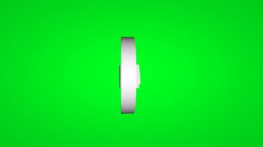 Yeşil ekranda% 40 indirimli 3d düğmesi