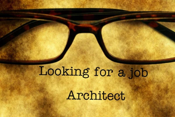 Ищу работу - Архитектор — стоковое фото