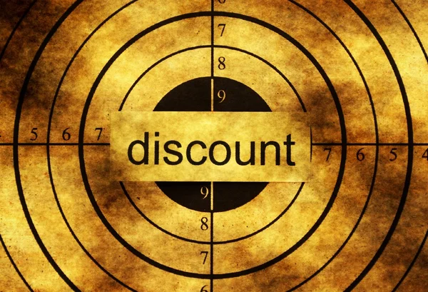 Discount grunge target — Stock Photo, Image