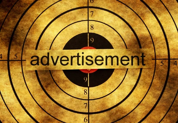 Advertisement grunge target — Stock Photo, Image