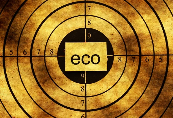 Eco grunge target concept — Stock Photo, Image