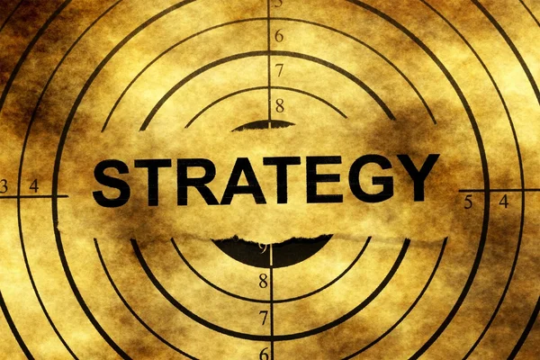 Strategy grunge target — Stock Photo, Image