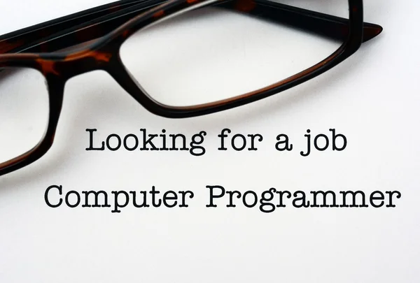 Looking for a job Computer Programmer — Stock Photo, Image