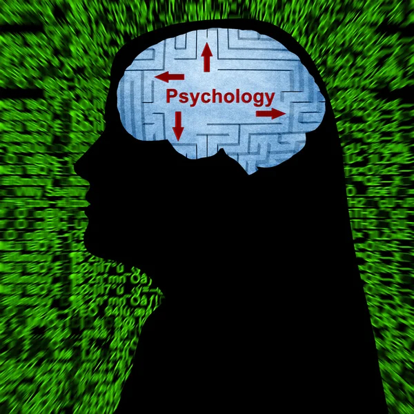 Psychologie in gedachten concept — Stockfoto