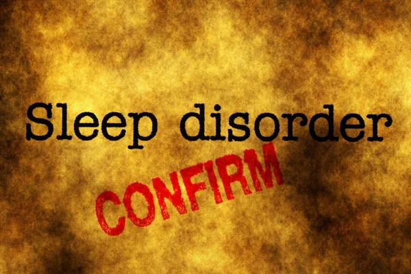 Sleep disorder confirm stamp — Stock Photo, Image