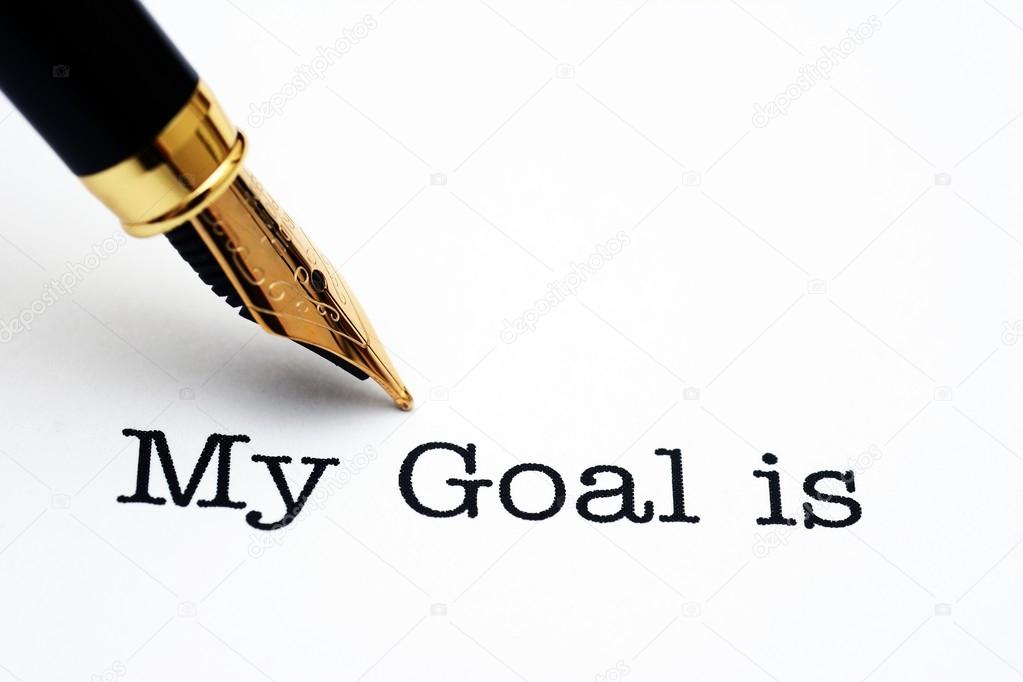 My goal is — Stock Photo © alexskopje #93540752