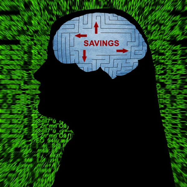 Concepto de ahorro en mente —  Fotos de Stock
