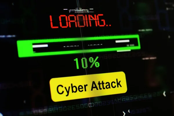 Loading cyber attack — Stock Photo, Image