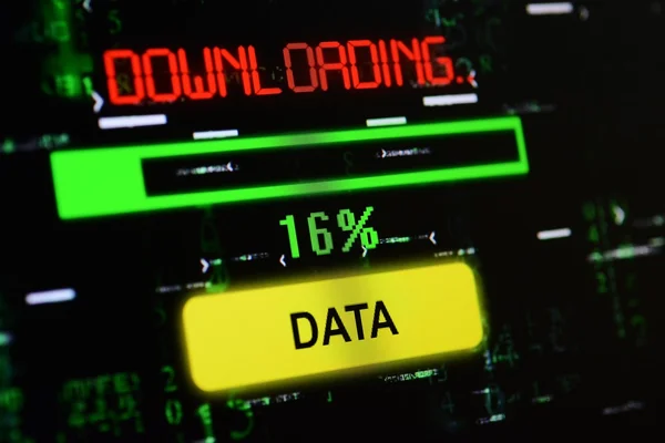 ダウンロード データの概念のクローズ アップ — ストック写真