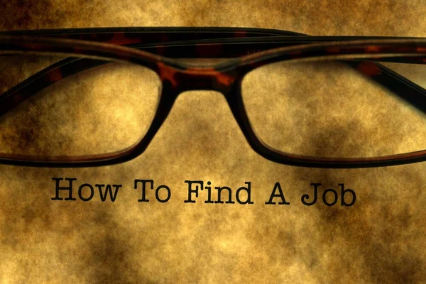 Hoe om een baan te vinden — Stockfoto