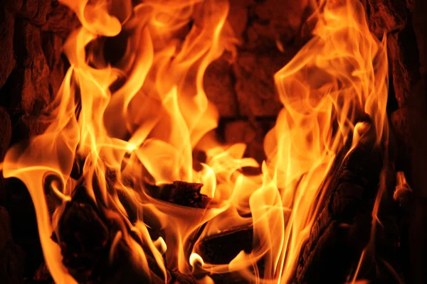 Brand vlam textuur achtergrond — Stockfoto