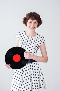 Beyaz arka plan üzerinde güzel seksi kızı için yaratıcı kavramı