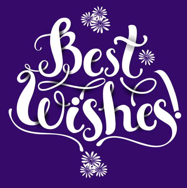 Composição de letras Best WIshes —  Vetores de Stock