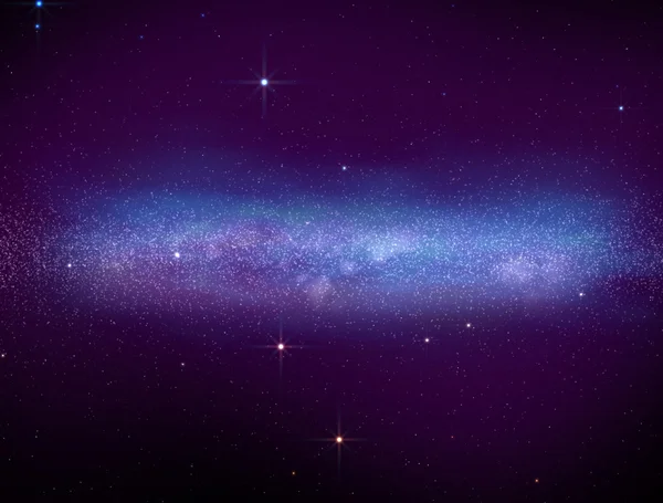 Blå nebulosa i rymdenナルニア — Stockfoto