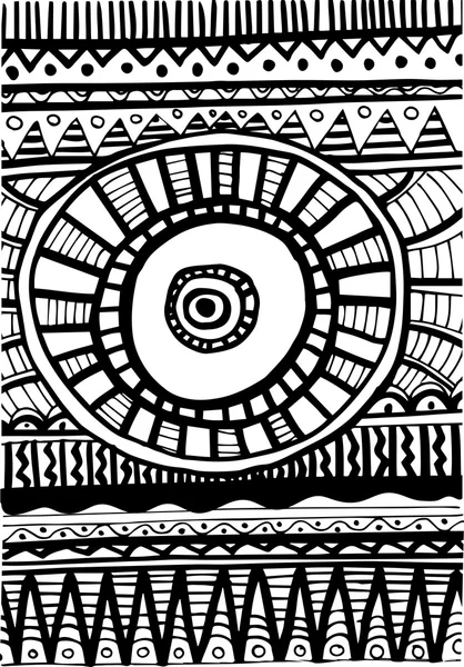 Patrón abstracto tribal africano — Archivo Imágenes Vectoriales