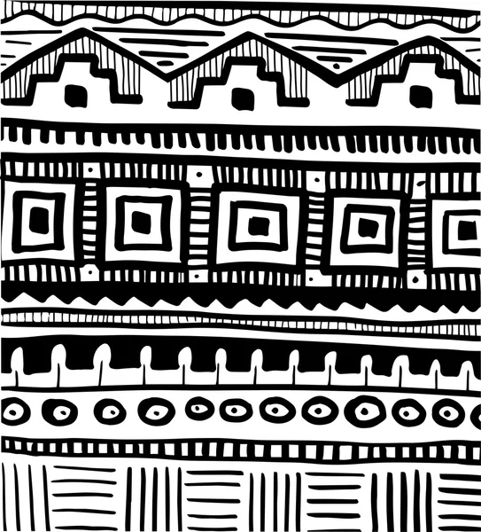 Afrikaanse tribale abstracte patroon — Stockvector