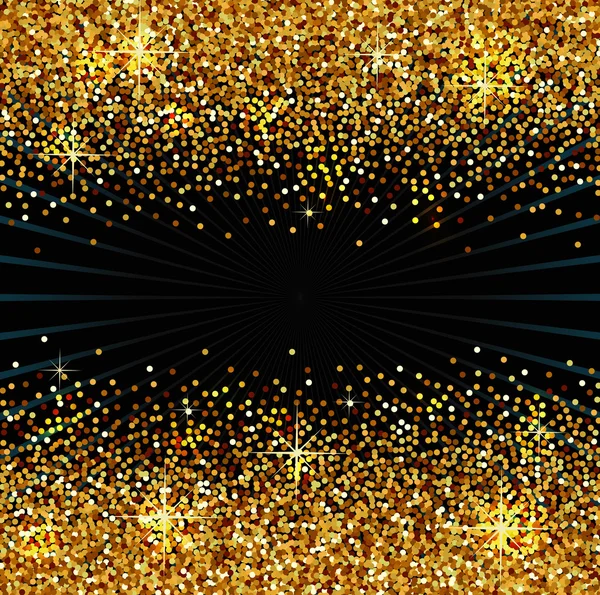 Golden sparkles background — Stock Vector
