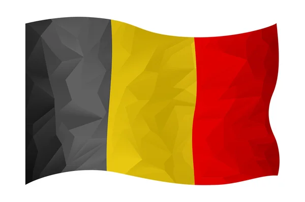 Bélgica bandera — Vector de stock