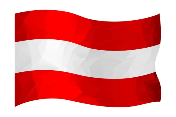 Vlajka Rakousko — Stockový vektor