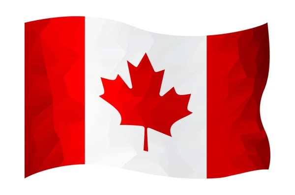 Bandera de Canadá — Vector de stock