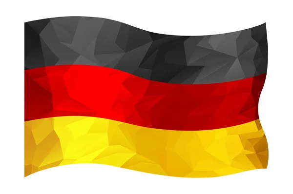 Alemania bandera — Vector de stock