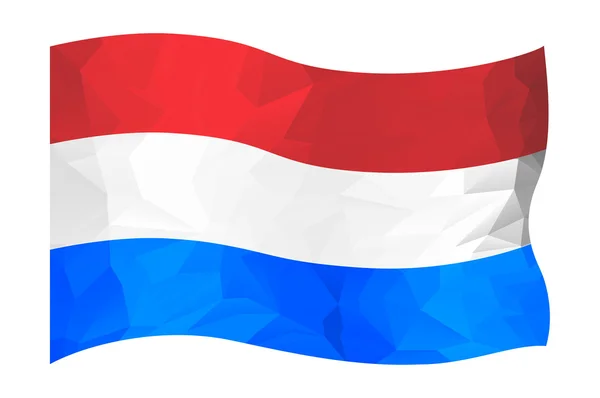 Luxemburgs flagga — Stock vektor