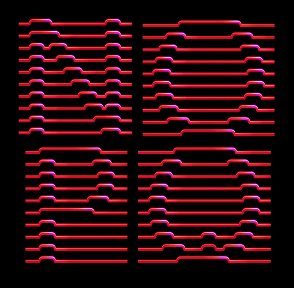 Juego de caracteres de letra — Vector de stock