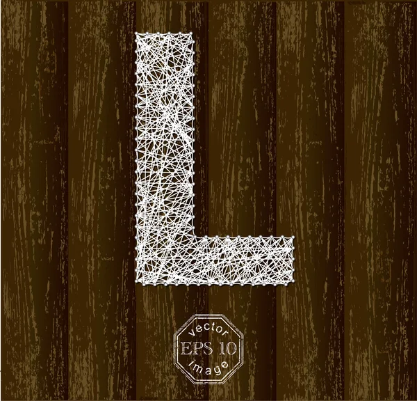 Alphabet lettre L — Image vectorielle
