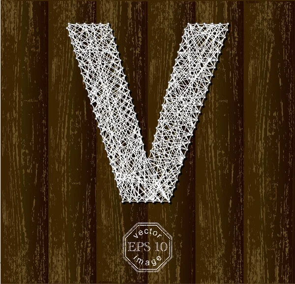 Letter W from threads Stock Vector Image by ©Ola-Ola #68236449