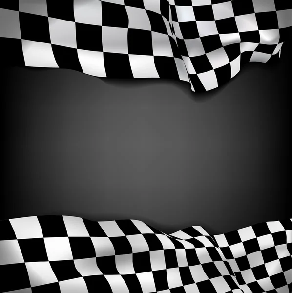 Checkered flag background — Stock Vector