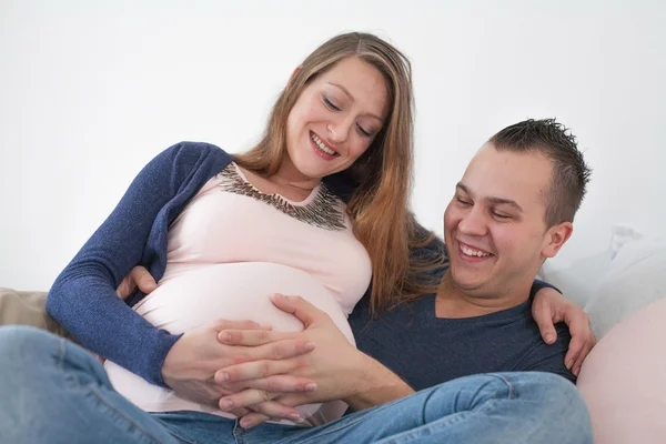 The kicking baby — Stock Photo, Image