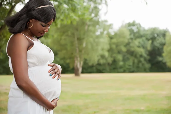 Pregnant african woman Royalty Free Stock Images