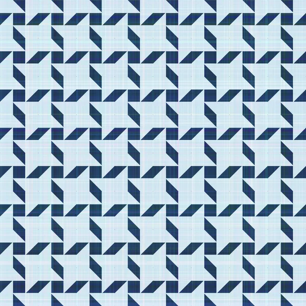 Retro bleu orné de mosaïque transparente plaid — Image vectorielle